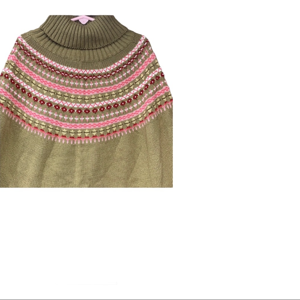 Girls One Size Poncho Sweater Derek Heart ❤️ - Picture 4 of 6